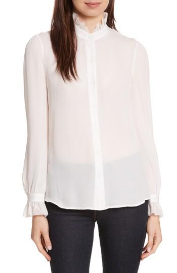 Women's L'agence Carla Silk Blouse - Ivory
