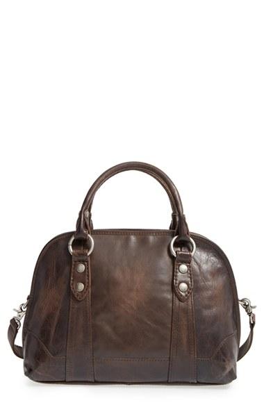 Frye 'melissa' Domed Leather Satchel - Grey