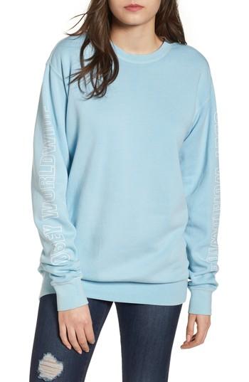 Women's Obey Worldwide Outline Sweatshirt - Blue