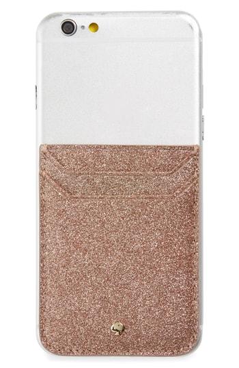 Kate Spade New York Glitter Triple Sticker Pocket - Pink