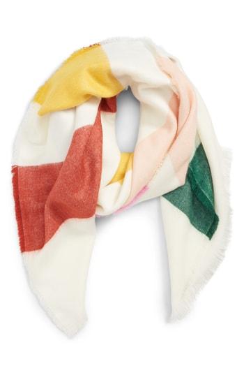 Women's Madewell Multi Stripe Scarf, Size - White