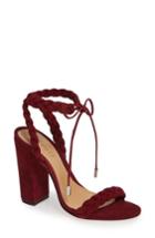 Women's Schutz Lainna Braided Strap Sandal M - Red