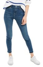 Petite Women's Topshop Jamie Released Hem Ankle Skinny Jeans X 30 - Blue