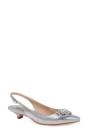 Women's Badgley Mischka Page Slingback Pump .5 M - Metallic