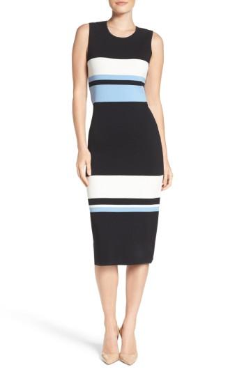 Women's Vince Camuto Color Block Midi Dress - Blue