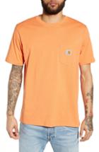 Men's Carhartt Work In Progress Logo Pocket T-shirt - Orange
