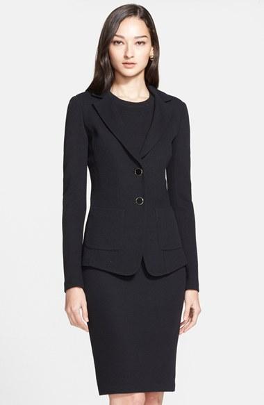 Women's St. John Collection Milano Pique Knit Jacket