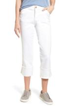 Women's Jag Jeans Eden Wide Cuff Crop Jeans - White