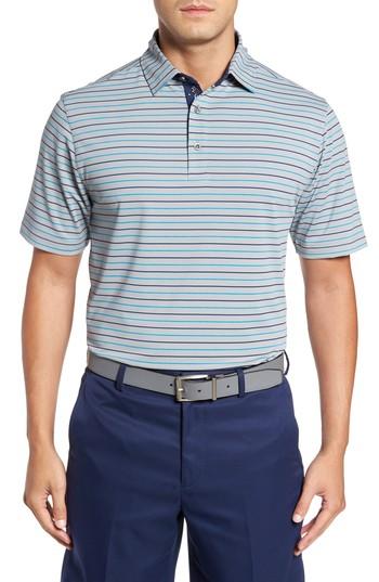 Men's Bobby Jones Xh2o Tavern Stripe Polo, Size - Grey