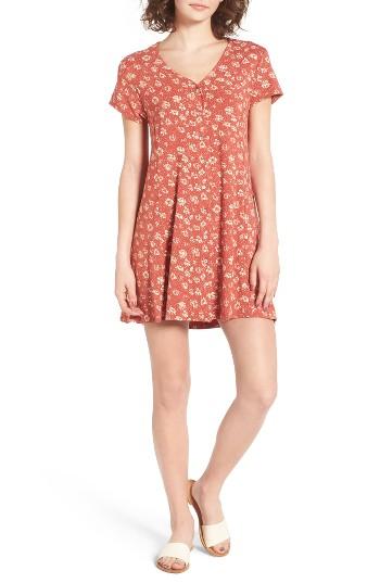 Women's Obey Bella Floral Print Dress, Size - Red