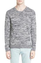 Men's A.p.c. Soto Melange Cotton Sweater - Blue