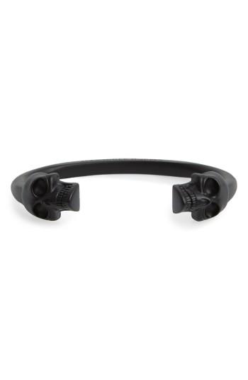 Men's Alexander Mcqueen Twin Skull Cuff