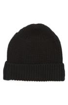 Men's Wings + Horns Knit Wool Beanie - Black