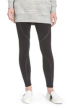 Women's David Lerner High Rise Stitch Leggings - Black