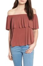 Women's Lira Clothing Naomi Off The Shoulder Top - Grey