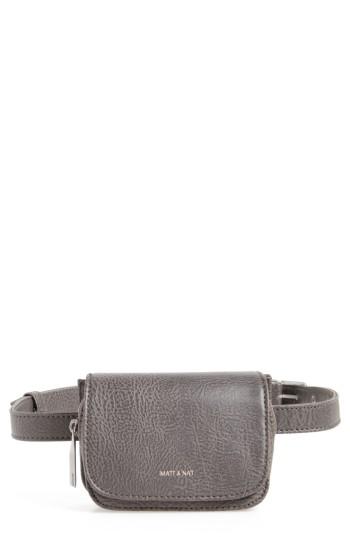 Matt & Nat Aki Faux Leather Belt Bag - Grey