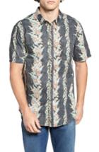 Men's Billabong Sundays Floral Woven Shirt, Size - Black