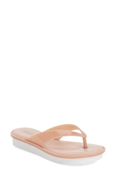 Women's Melissa 'new High' Jelly Platform Flip Flop M - Pink