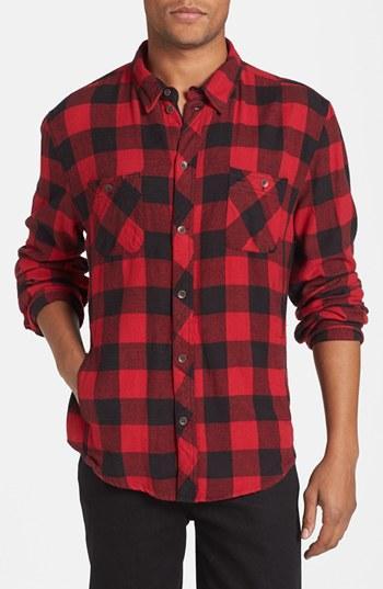 Alternative 'timbers Up' Check Flannel Shirt Buffalo Plaid