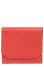 Women's Nordstrom Leather Trifold Wallet - Red