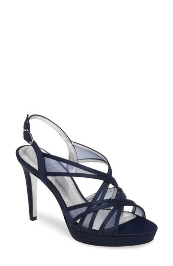 Women's Adrianna Papell Adri Platform Sandal .5 M - Blue