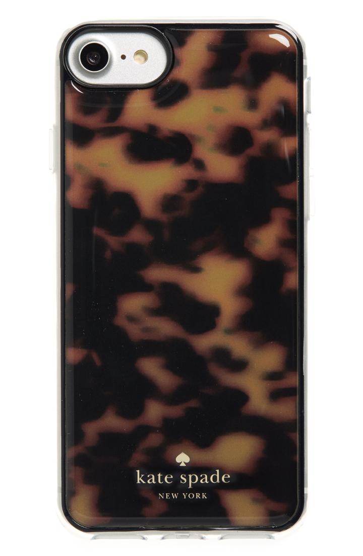 Kate Spade New York Tortoiseshell Hands Free Iphone 7/8 & 7/8 Case - Black