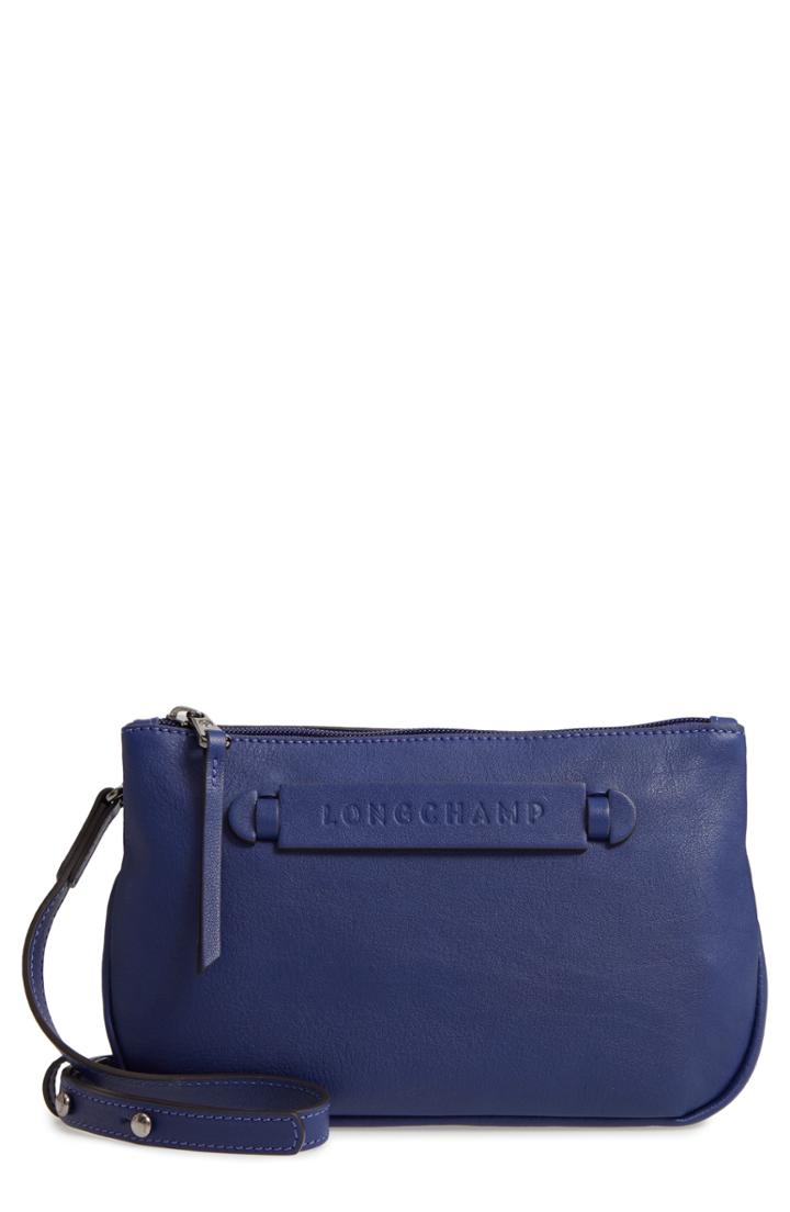 Longchamp 3d Leather Crossbody Bag - Blue