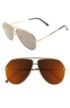 Women's Stella Mccartney 60mm Aviator Sunglasses - Gold