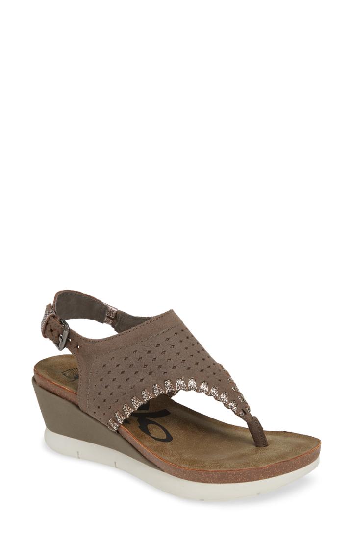 Women's Otbt Meditate Wedge Sandal .5 M - Grey