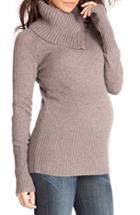 Women's Seraphine Zara Maternity/nursing Turtleneck Sweater - Brown