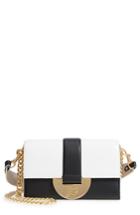 Diane Von Furstenberg Bonne Journee Half Moon Leather Crossbody Bag - White