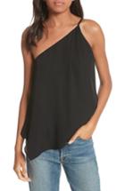 Women's Joie Alaqua One-shoulder Silk Top - Black