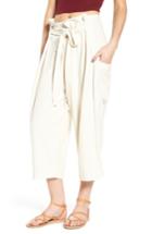 Women's Levi's Made & Crafted(tm) High Waist Crop Silk Beach Pants - White