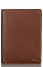 Men's Tumi Leather Passport Cover - Brown
