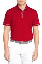Men's Ted Baker London Playgo Piped Trim Golf Polo (xl) - Red
