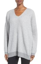 Women's Eileen Fisher Recycled Cashmere & Lambswool Sweater - Grey
