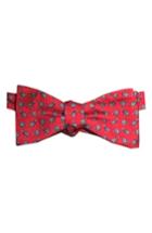 Men's Lazyjack Press Cheeky Kiwi Silk Bow Tie, Size - Red