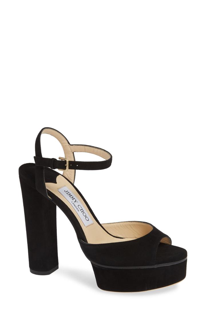Women's Jimmy Choo Peachy Platform Sandal Us / 38eu - Black