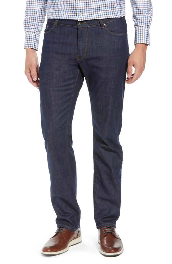 Men's Peter Millar Fit Jeans, Size 32 - Blue