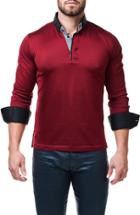 Men's Maceoo Contemporary Fit Polo With Woven Cuffs