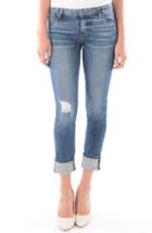 Women's Kut From The Kloth Catherine Wide Cuff Boyfriend Jeans (similar To 14w) - Blue