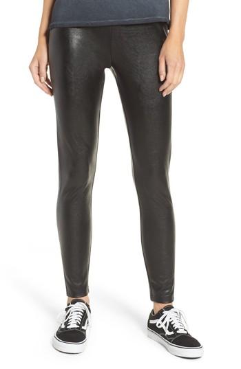 Women's Love, Fire Faux Leather Leggings