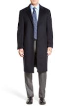 Men's Hart Schaffner Marx Sheffield Classic Fit Wool & Cashmere Overcoat R - Blue