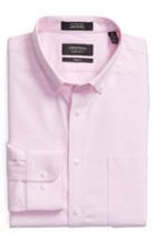Men's Nordstrom Men's Shop Trim Fit Solid Dress Shirt .5 32/33 - Pink