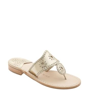 Women's Jack Rogers Whipstitched Flip Flop W - Metallic