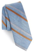 Men's The Tie Bar Pep Stripe Tie, Size - Blue
