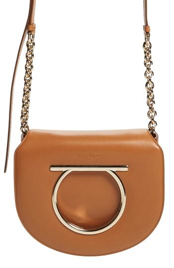 Salvatore Ferragamo Leather Crossbody Bag - Brown