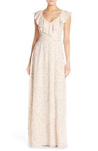Women's Paper Crown By Lauren Conrad Print Crepe Ruffle V-neck Gown