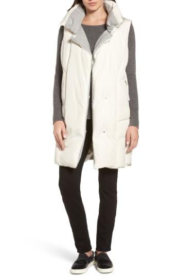 Women's Sosken Elexa Feather Fill Vest - White