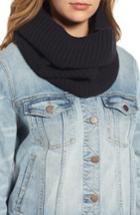 Women's Halogen Cashmere Snood, Size - Black